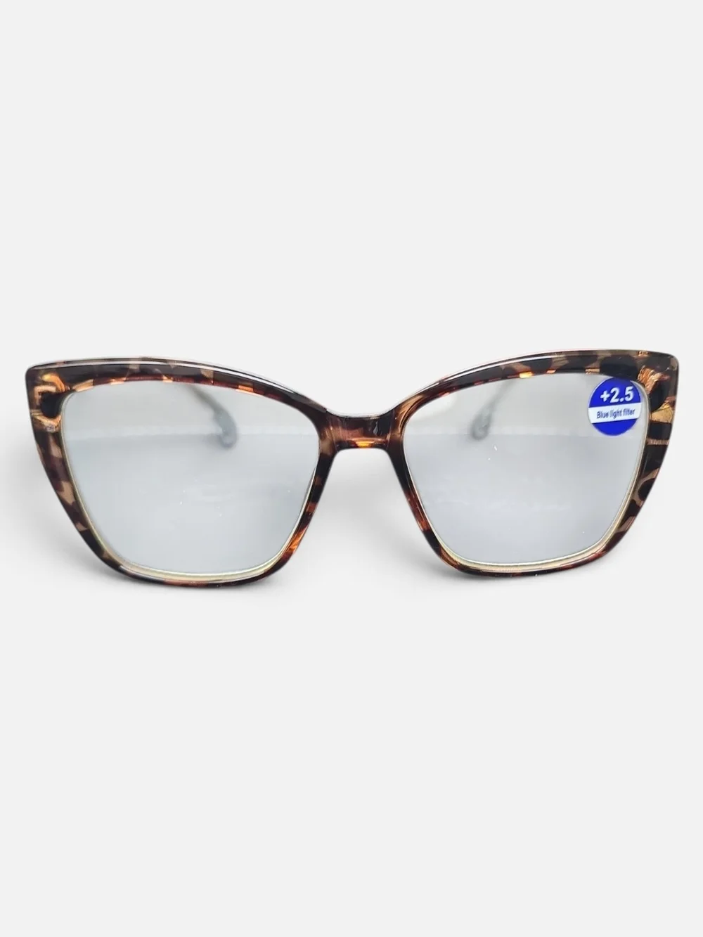 New Tortoiseshell Women's Readers 2.5 - Blue Light Filter With Soft Case #0363